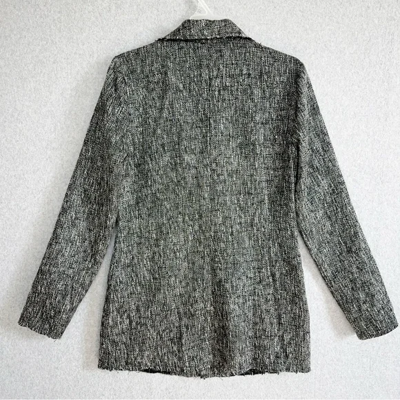 House of Harlow X Revolve Jacket Womens Small Black White Silver Blazer Holiday